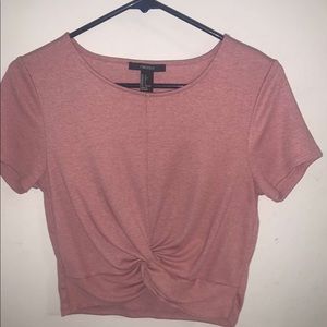 forever 21 pink crop top